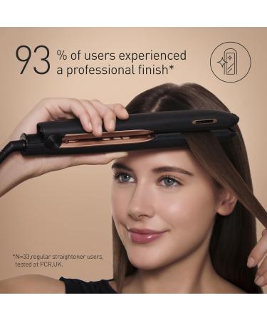 Panasonic EH-HS99 Nanoe Ceramic Hair Straightener - Temperature Control, Black/Rose Gold - Buy Online on GoSupps.com