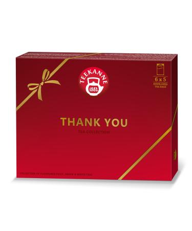 Teekanne Thank You collection box 6 flavours 5 teabags each