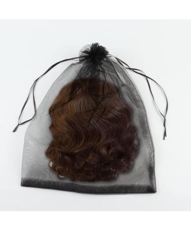 Wig Travel Case - Foldable Round Wig Box | Lightweight & Durable Makeup Bag for Men & Women - Black - Buy Online on GoSupps.com