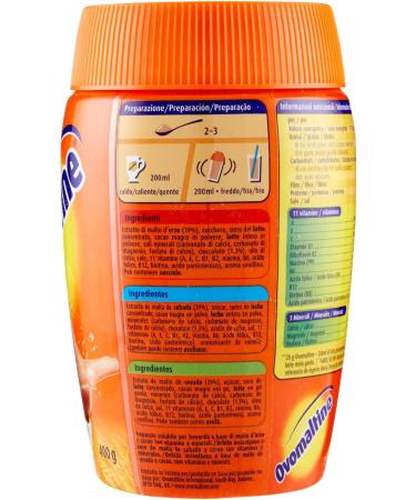  OVOMALTINE Ovomaltine Soluble Beverage Powder with Barley Malt and Cocoa Rich in Vitamins and Minerals Energy Refill Ideal for Tasty Breakfast and Snack 1 Pack of 400 g - Buy Online on GoSupps.com