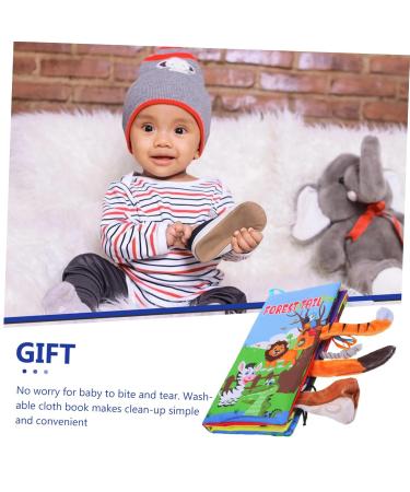 Shop 1stk Fabric Baby Book - First Children's Toy for Learning Animal Facts | Chewable & Colorful 20.5x12.5cm - Buy Online on GoSupps.com