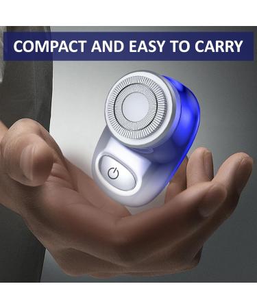 Asheyya Mini Electric Shaver Portable Mini Razor for Men IPX7 Waterproof Cordless Rechargeable Rotary Shavers for Travel Office Business Trip - Buy Online on GoSupps.com
