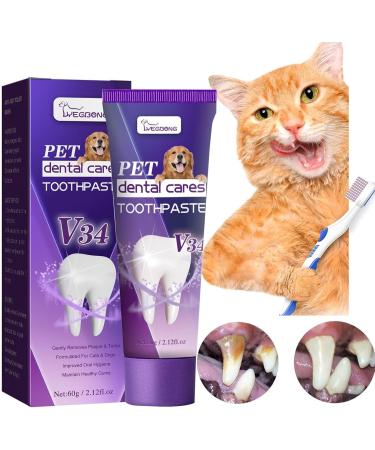 Cat Toothpaste Freshens Breath Cleaning Dog Pet Toothpaste - Safe and Effective Cat Oral Care Toothpaste for Dogs and Pets Frifer - Buy Online on GoSupps.com