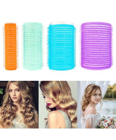Dtnewsun 44-Piece Curlers Set - 24 Self-Adhering Rollers & 18 Duck Beak Clips with 2 Combs | Ideal for International Shipping - Buy Online on GoSupps.com