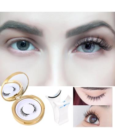 Huyath No Glue Eyelashes | False Eyelashes No Glue Needed Reusable - False Lashes Easy-to-Use Applicator Long-Lasting Eye-Enhancing Beauty Accessory For Women & Girls - Buy Online on GoSupps.com