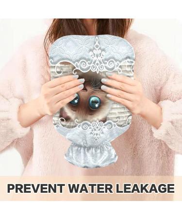 Buy Naanle 2L Hot Water Bottle with Cute 3D Cat Cover | Pain Relief Hand & Foot Warmer Neck Therapy International Shipping Available - Buy Online on GoSupps.com