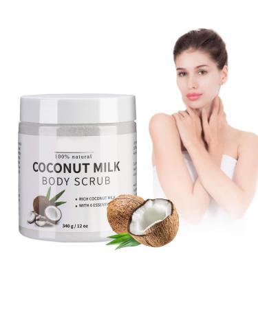Body peeling body scrub coconut milk face peeling moisturizer peeling whitening cream brightening peeling creme cream gel hand peeling distance 340g