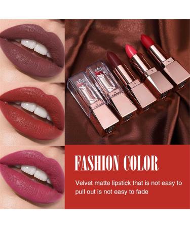  TianWlio Moisturizing lipstick lip balm velvety moisturizing lipstick long-lasting lipstick nude pink lipstick lip balm - Buy Online on GoSupps.com