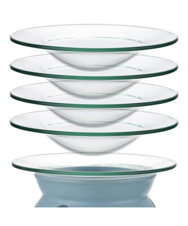 JUXYES 5 pieces oil warmer bowl replacement wax warmer bowl plate wax melts melt replacement shell for aroma therapy lamp electrical lamps oil and tart warmer