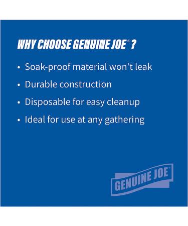 Genuine Joe 10321 Paper Plates 6 7/8 - Pack of 125 Plates | Convenient Disposable Dinnerware - Buy Online on GoSupps.com