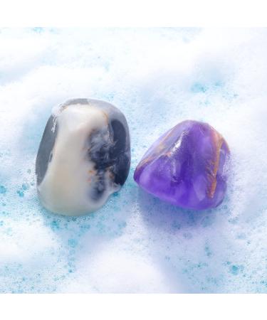 BFF BEAUTY Soap Rocks Set - 6pcs Hand Face Body Bar Soap - Gemstone Soap Bars for Women & Men - Moisturizing Skin - Birthday Gift Idea - Buy Online on GoSupps.com