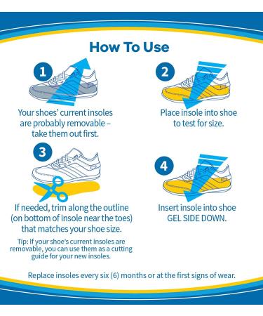 Dr. Scholl's Work Massaging Gel Insoles for Men - Comfortable Shoe Inserts - Buy Online on GoSupps.com