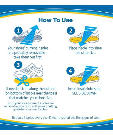 Dr. Scholl's MEMORY FIT Insoles with Massaging Gel Advanced (Men's 8-14 Women's 6-10) // Pillow-Soft Memory Foam Conforms to Your Foot - Buy Online on GoSupps.com