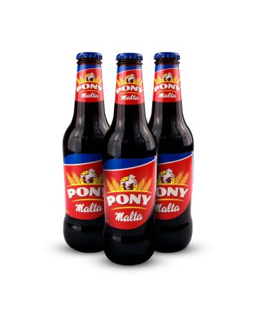 Pony Malta Pony Malta - Malt extract drink. 330ml bottle x 24 units