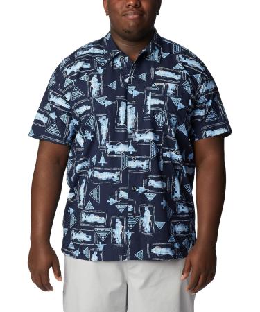 Columbia Men's Trollers Short Sleeve Shirt - Collegiate Navy Anchors Up XLT - Buy Online on GoSupps.com