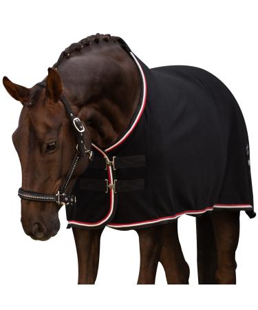 Equilyx sweat ceiling horse perfect fit fleeced blanket stable ceiling Transport ceiling warming moisture absorbing breathable (black 125) black 125 - Buy Online on GoSupps.com