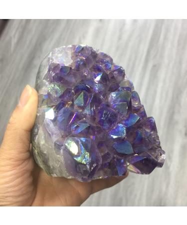 Gift Natural Crystal Gemstone Halo Cluster Beautiful Amethyst Cluster feng Shui Decoration ZJGIDTEM (Size : 350-400g) - Buy Online on GoSupps.com