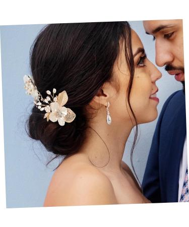 FOYTOKI Gold Leaf Side Comb Hair Comb Bridal Hair Clips Comb for Bridesmaid Comb Clips for Hair Leaf Hair Accessories Hair Side Comb for Women Girl Headpieces for Wedding Women Hair Pin - Buy Online on GoSupps.com