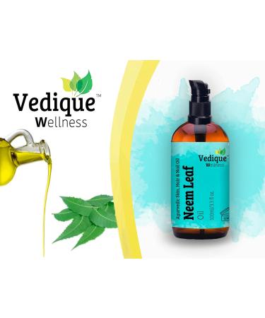 VEDIQUE Neem Leaf Oil 500ml | Ayurvedic Skin Oil for Healing & Detox | All-Natural Multi-Purpose Remedy - Buy Online on GoSupps.com