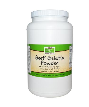 Now Foods Real Food Beef Gelatin Powder 4 lbs (1814 g)