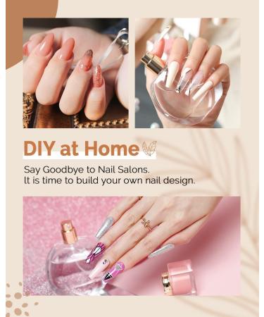 VANREESA Poly Nail Gel Kit - 9 Colours Poly Nail Extension Set with 36W UV Nail Lamp | Manicure Tools & Builder Nail Gel Gifts Set for Beginners - Buy Online on GoSupps.com