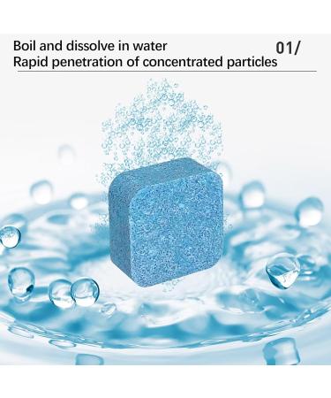 Toilet Cleaner Super Powerful Effective Bathroom/WC Descaler Cleans Toilet Bowl & Under Loo Rim Limescale & Stain Remover Deodorizing and Removin Household Use Toilet Cleaner (12pcs) - Buy Online on GoSupps.com