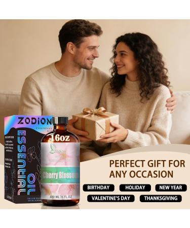 Cherry Blossom Essential Oil and Jasmine Essential Oil 16 Fl Oz - Cherry Blossom & Jasmine Oil for Diffuser Aromatherapy Home Fragrance Skin & Hair Care DIY Candle & Soap Making Yoga - Buy Online on GoSupps.com