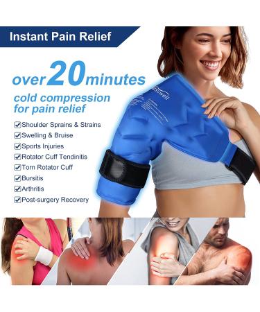 Atsuwell Shoulder Ice Pack - Cold Therapy for Rotator Cuff Injuries & Pain Relief - Buy Online on GoSupps.com