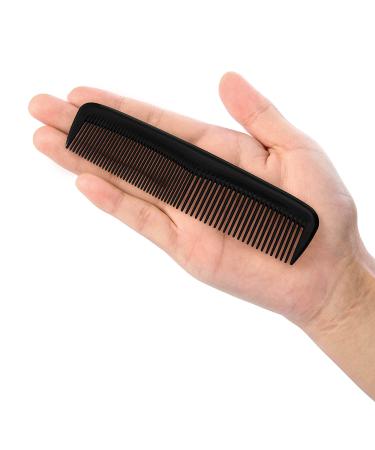 12-Piece Pocket Fine Plastic Hair Combs Set for Women and Men - Fine Dressing Comb in Black - Buy Online on GoSupps.com
