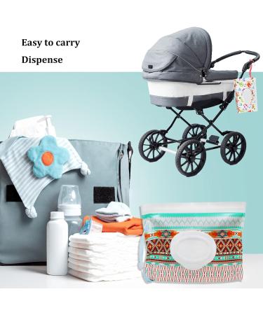 Ushopfun 6 Pack Portable Wet Wipe Pouch Travel Baby Wet Wipe Dispenser Container Refillable Wipe Holder for Diaper Bag Reusable Wet Wipes Box Wipe Carrying Case Holder Small Keeps Wet Wipes Moist White - Buy Online on GoSupps.com