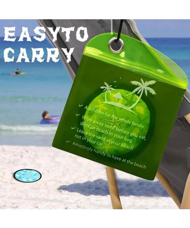 Sand Removal Bag Portable Waterproof Sand Remover Brush Soft Reusable Beach Powder Cleaner Pouch for Skin Surf Feet Cleaning Accessory 4.72 inches Green Blue Lake Blue Se r f rer au descriptif - Buy Online on GoSupps.com