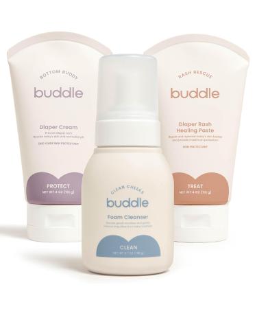 Diaper Rash Relief 3-Piece System | 40% Zinc Oxide Ointment Cream & Foam Cleanser Gift Set - International Shipping Available - Buy Online on GoSupps.com