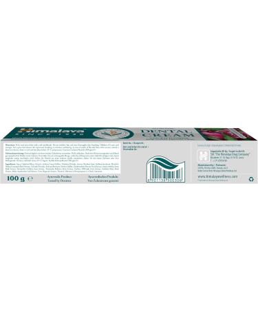 Himalaya Ayurvedic Dental Cream - Neem & Pomegranate Toothpaste | Gum Protection Cavity Prevention & Natural Fluoride | 100g (3 Pack) - Buy Online on GoSupps.com