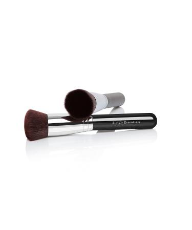 Round Kabuki Makeup Brush for Liquid, Cream, Mineral & Powder Foundation - Prime Quality Design with Carrying Case & E-Book - Buy Online on GoSupps.com