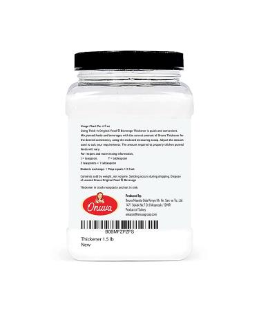 Onuva 1.50 lb (680g) Thickener - Instant Food & Beverage Thickener for Liquids - Buy Online on GoSupps.com