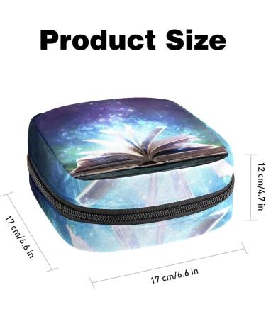 GIAPB Period Bag Sanitary Napkin Storage Bag Period Pouch Travel Makeup Bag Vintage Abstract Book Color5073 - Buy Online on GoSupps.com