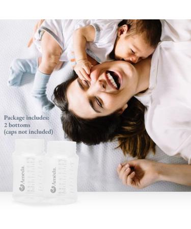 Ameda MYA Breast Pump Parts Replacement Bottles - 2 Count, Bottles ONLY - Buy Online on GoSupps.com