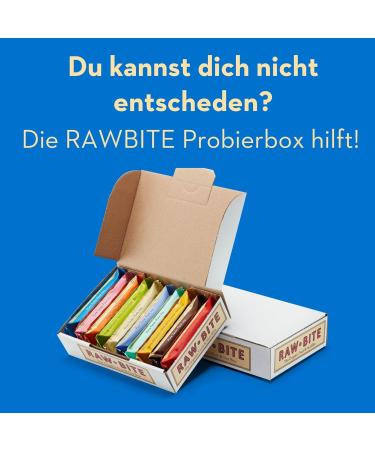 Rawbite Smooth Cacao Protein Bar - 21g Protein Organic Ingredients 12-Pack Advantage Box | Rice Protein Dates Cashews & Cocoa - Buy Online on GoSupps.com