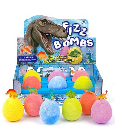 Bathing bombs children 6 dino egg bathing balls gift set bath bomb surfise toys bathing additive bubble foam baths toy bathing ball gift from 7 8 9 10 years - Buy Online on GoSupps.com
