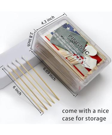 500 Ct 6'' Lint-Free Long Cotton Swabs - Pure Cotton Tips for Gun Cleaning, Makeup, Pet Care, Electronics - Durable Stem - Case Packaging - Buy Online on GoSupps.com