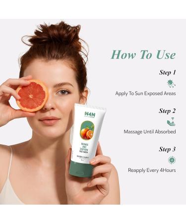 N4N Orange and Ginger Lily Face Wash Natural Ingredients Paraben-Free Sulfate-Free All Skin Types Hydrating Cleanser 100ml Cream Form - Buy Online on GoSupps.com