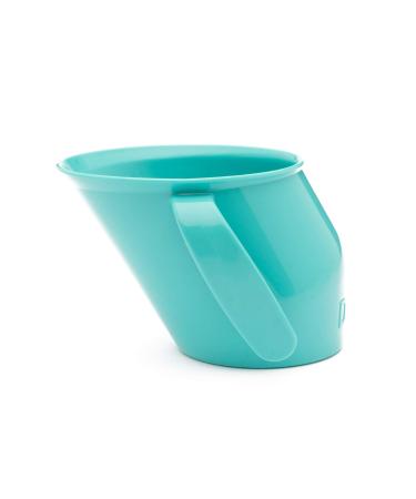 Doidy Cup - Training Sippy Cups Baby Cup Unique Slanted Design Two Handles Baby Beaker - Great Weaning Cup for Milk Water & Juice - Use from 3-6 Months 200ml (Turquoise) Turquoise 1 Count (Pack of 1)