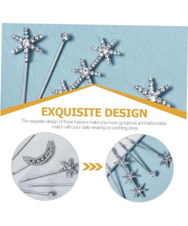 FOMIYES 4 Sets Fringe Bobby Pin Hair Clip Hair Barrettes Rhinestone Bobby Pins Rhinestone Barrettes Side Clip Barrettes for Women Girls Hair Accessories Alloy Headgear Wild - Buy Online on GoSupps.com