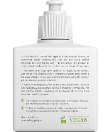 Dr.Severin Men Original Body Aftershave Balsam - Soothing Razor Relief Cooling Effect Aluminum-Free & Vegan 2-in-1 for Full Body Care 200ml Pump Dispenser - Buy Online on GoSupps.com