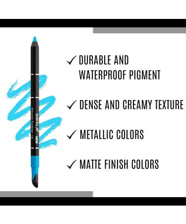 IMPALA Waterproof Eyeliner | Silicone Matte Light Blue No. 14 | Creamy Texture | Long-Lasting & Water-Resistant - Buy Online on GoSupps.com