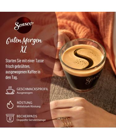 Buy Senseo Good Morning XL Coffee Pads | RA-Certified | 100 Cup Pads | International Shipping - Buy Online on GoSupps.com