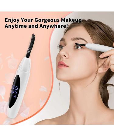 Heated Eyelash Curlers Portable Heated Lash Curler Heated Eyelash Curler Intelligent Power 0ff Makeup Electric Eyelash Curler with Eyelash Comb 24 Hours Long Lasting - White/831 (Color : White Si X6132MM White - Buy Online on GoSupps.com