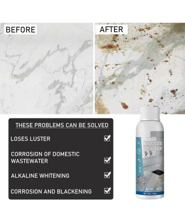 LONGLUAN Furniture Marble Scratch Repair Refurbishment Agent Stone Nano Crystal-Plating Agent Nanometer Crystal Plating Agent Marble Cleaner Stain Remover Marble Stone Cleaner Polishes (3pcs) - Buy Online on GoSupps.com