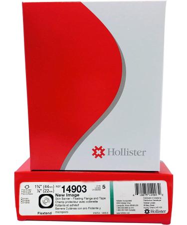 Hollister HOL-14903 New Image Convex Flextend Skin Barrier, 7/8'', Pre-Sized, with Tape Border, 1-3/4'', 5/Box - Buy Online on GoSupps.com