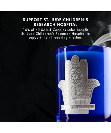 SAINT Refuah Sheleimah Scented Candle for Healing | Prayer Coin & Holy Oil | 80 Hour Clove & Rose Aromatherapy Special Edition - Buy Online on GoSupps.com